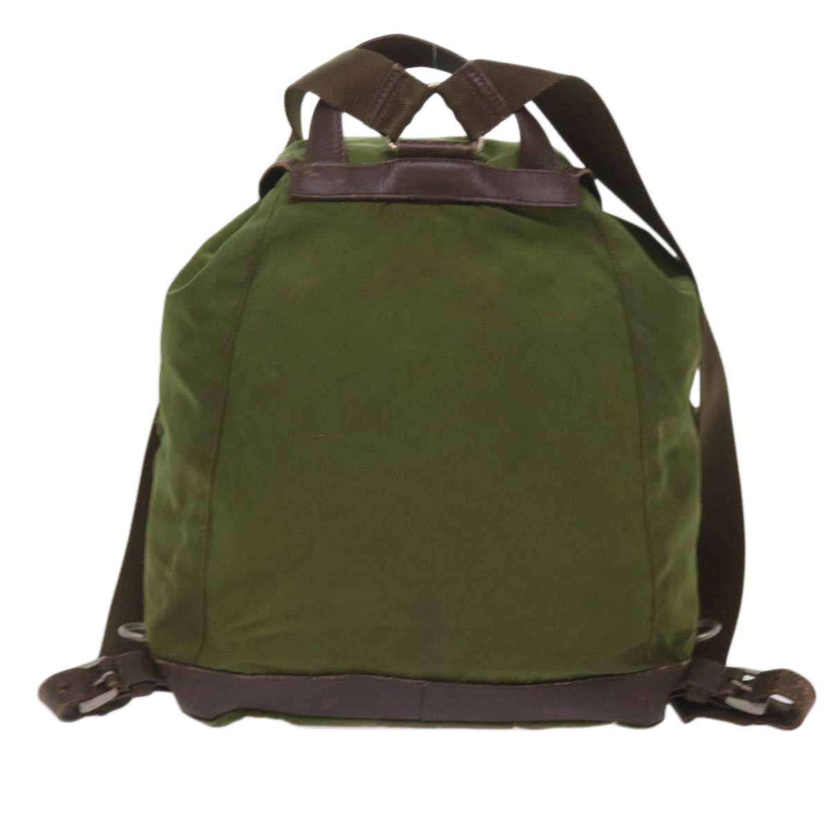 PRADA Backpack Nylon Khaki Auth bs11803