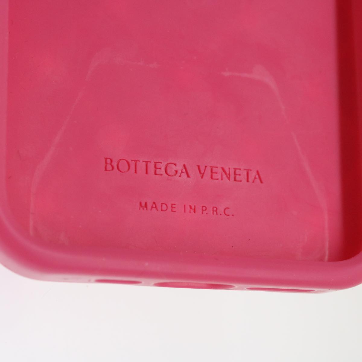 BOTTEGAVENETA airrpods iPhone Case Rubber Pink Auth bs11858