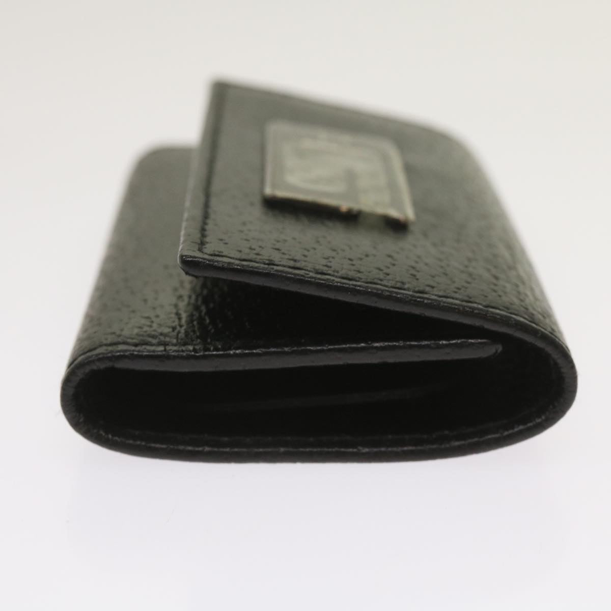 GUCCI Key Case Leather Black Auth bs11936