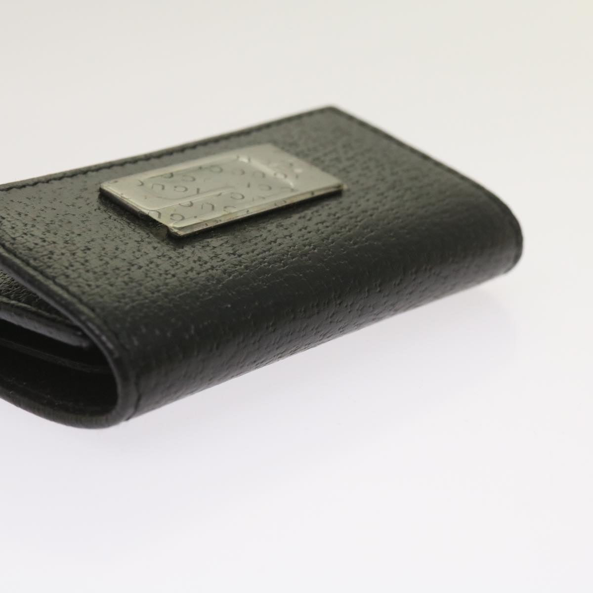 GUCCI Key Case Leather Black Auth bs11936