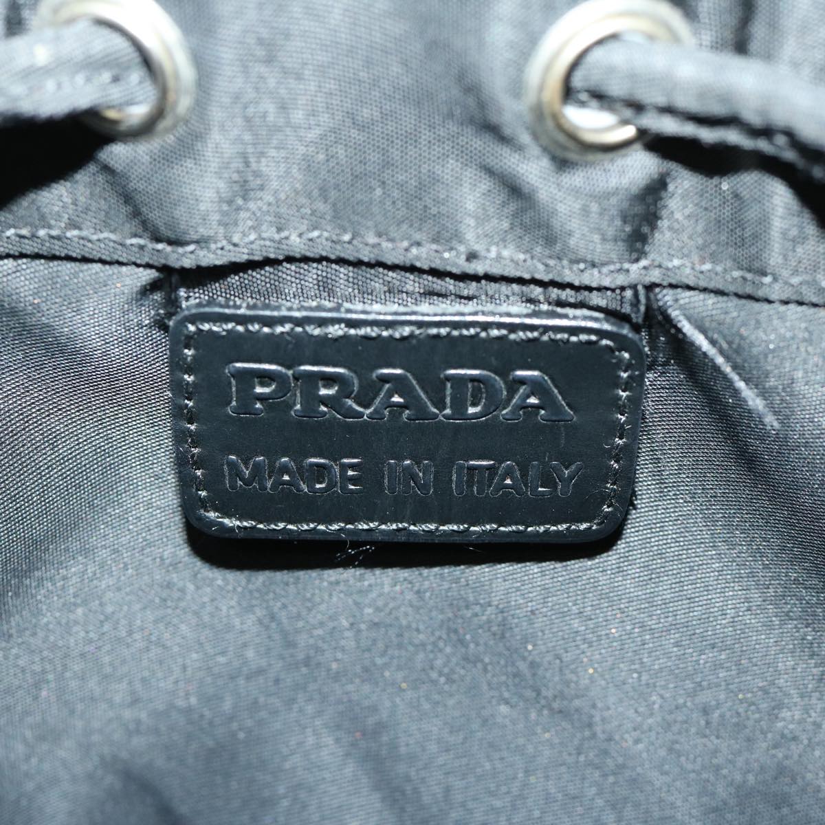 PRADA Pouch Nylon Black Auth bs11947