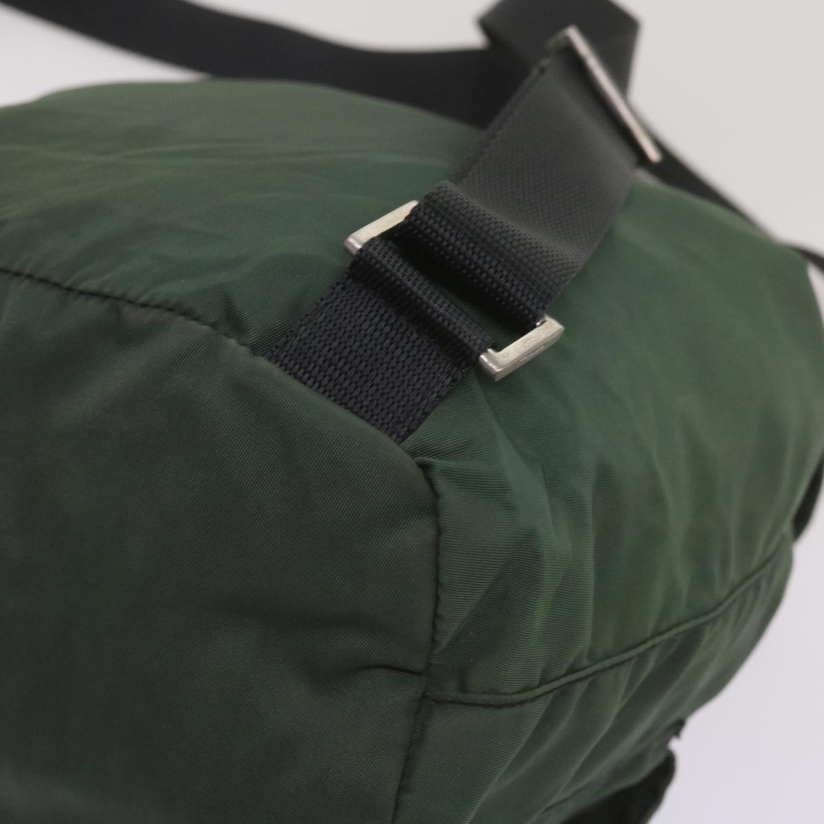 PRADA Backpack Nylon Green Auth bs11956