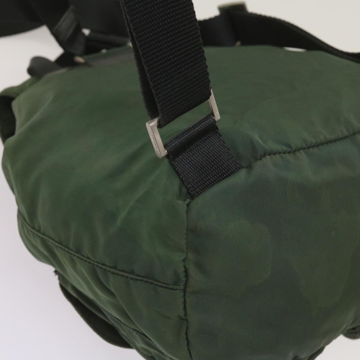 PRADA Backpack Nylon Green Auth bs11956