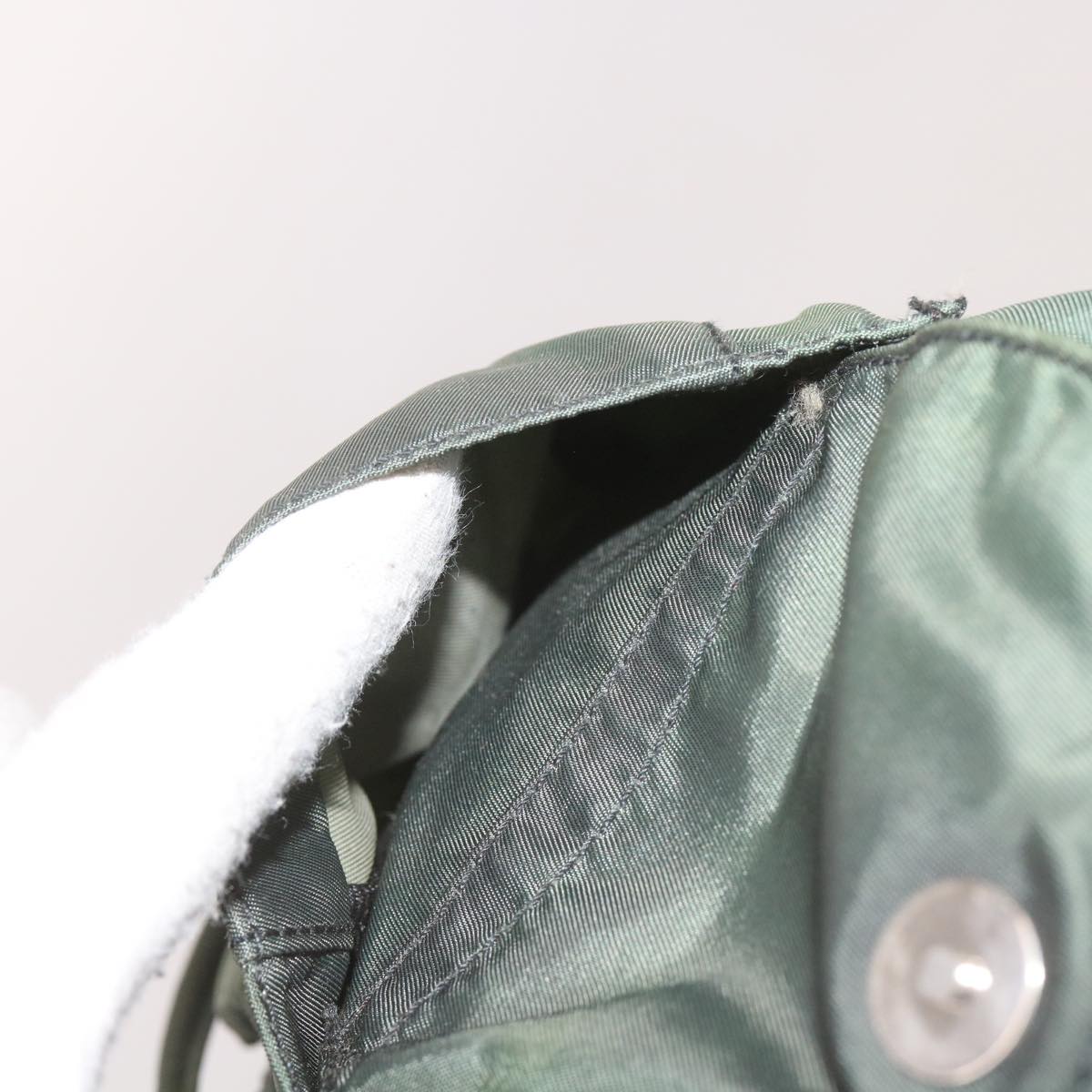 PRADA Backpack Nylon Green Auth bs11956