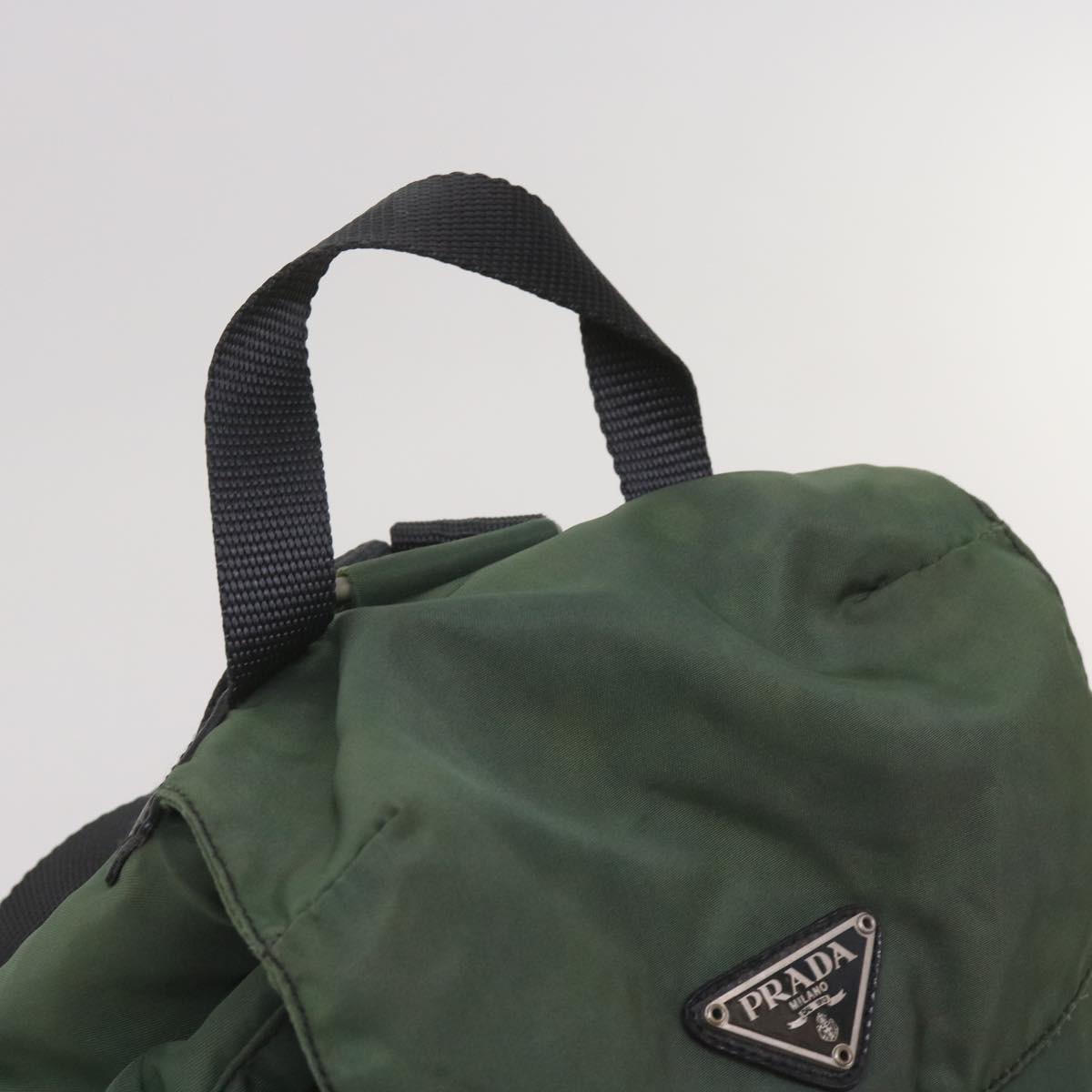 PRADA Backpack Nylon Green Auth bs11956