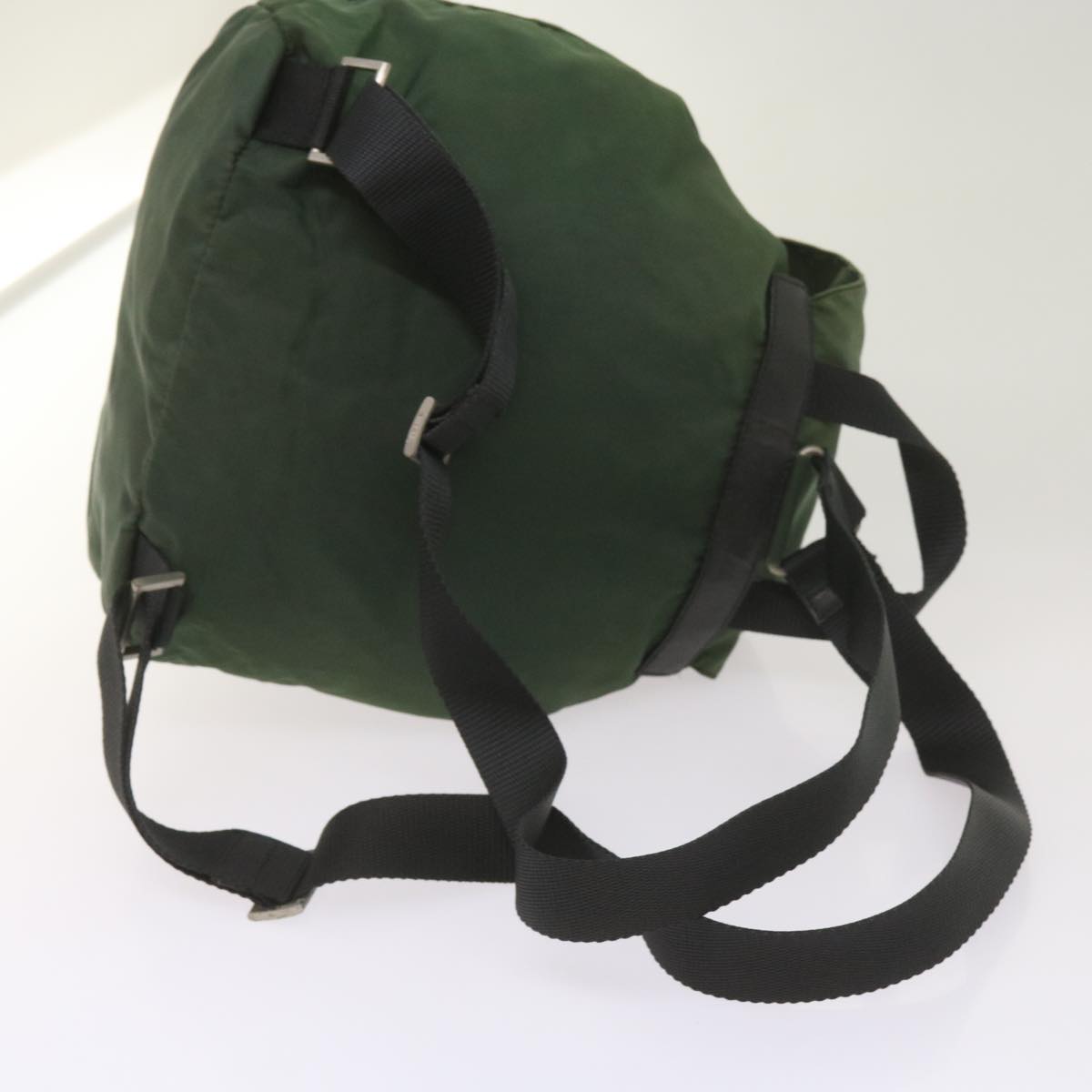 PRADA Backpack Nylon Green Auth bs11956