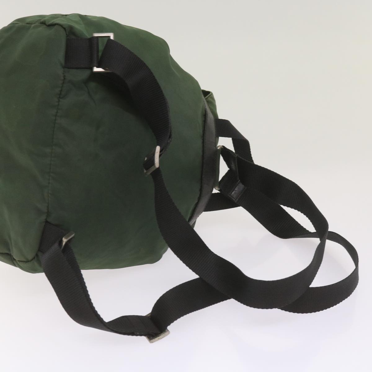 PRADA Backpack Nylon Green Auth bs11956