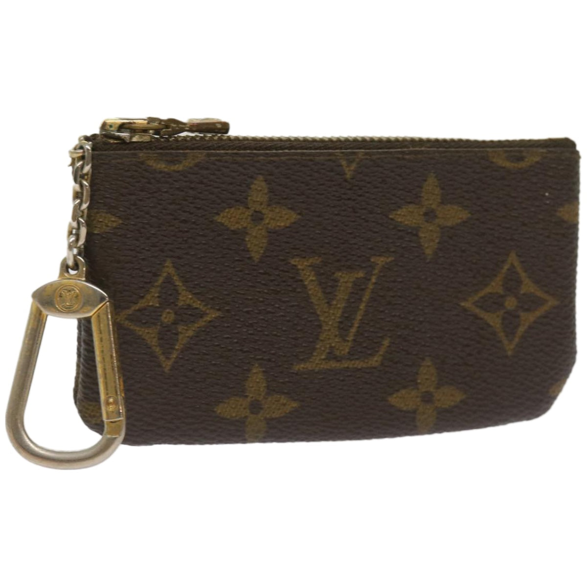 LOUIS VUITTON Monogram Pochette Cles Coin Purse M62650 LV Auth bs11963