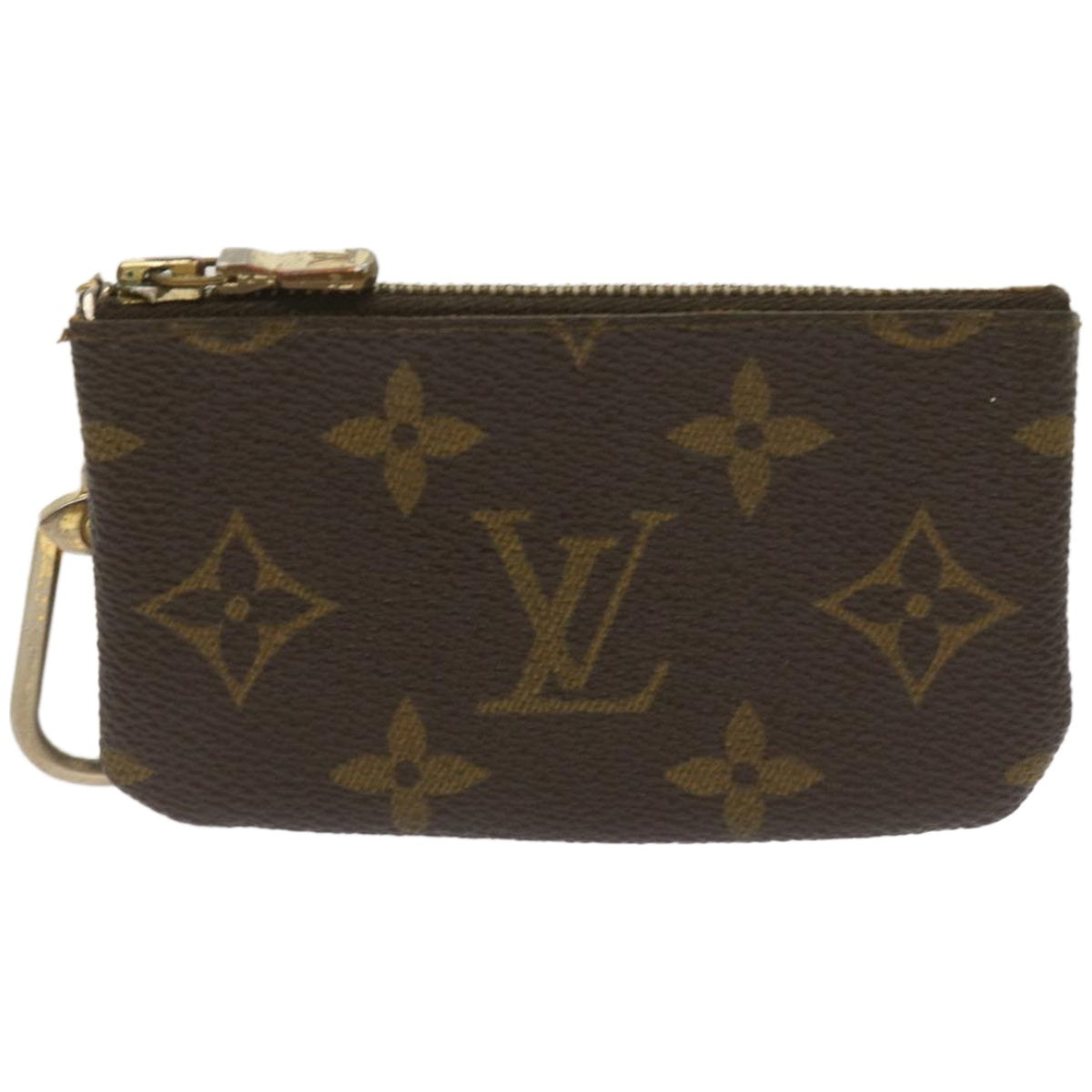 LOUIS VUITTON Monogram Pochette Cles Coin Purse M62650 LV Auth bs11963