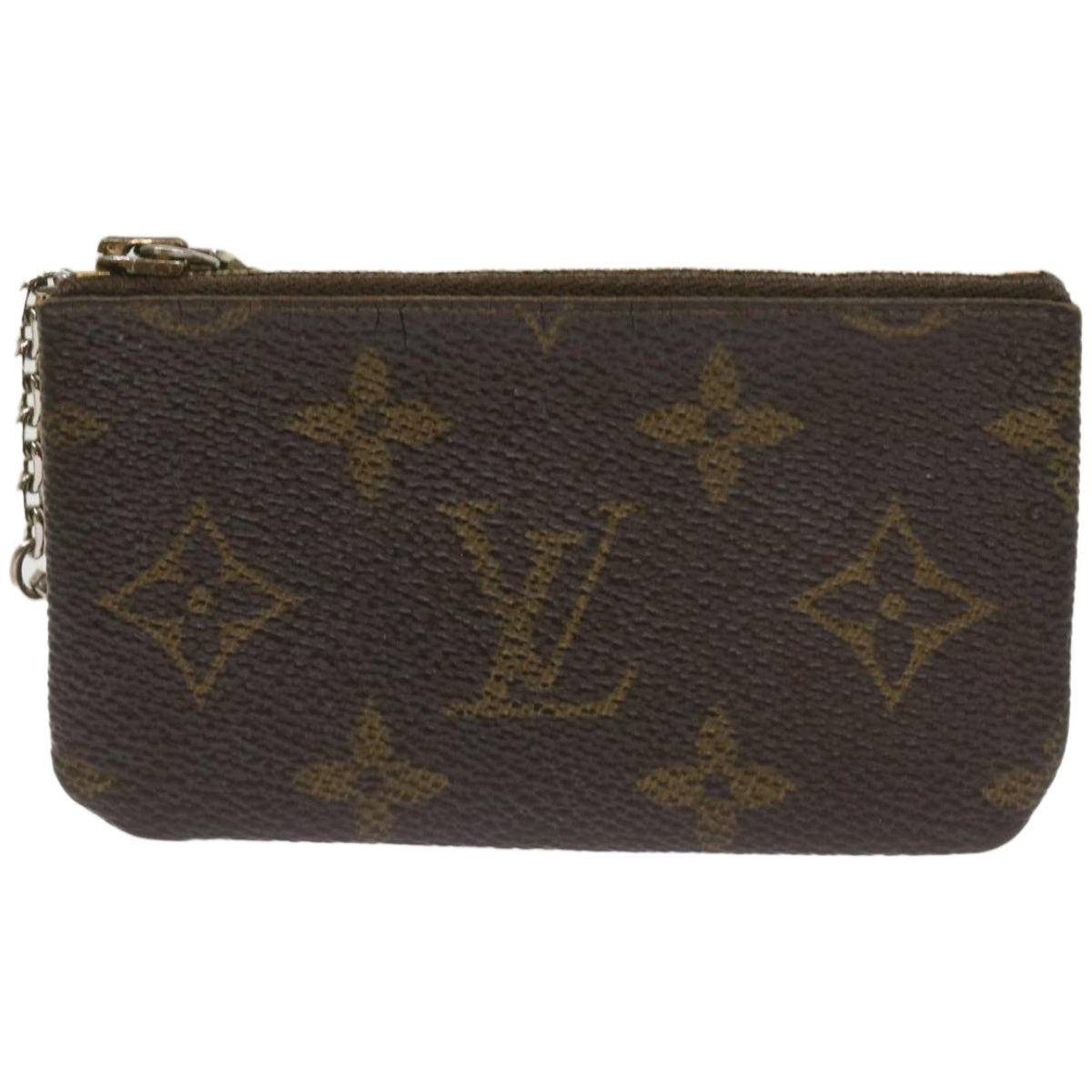 LOUIS VUITTON Monogram Pochette Cles Coin Purse M62650 LV Auth bs11964