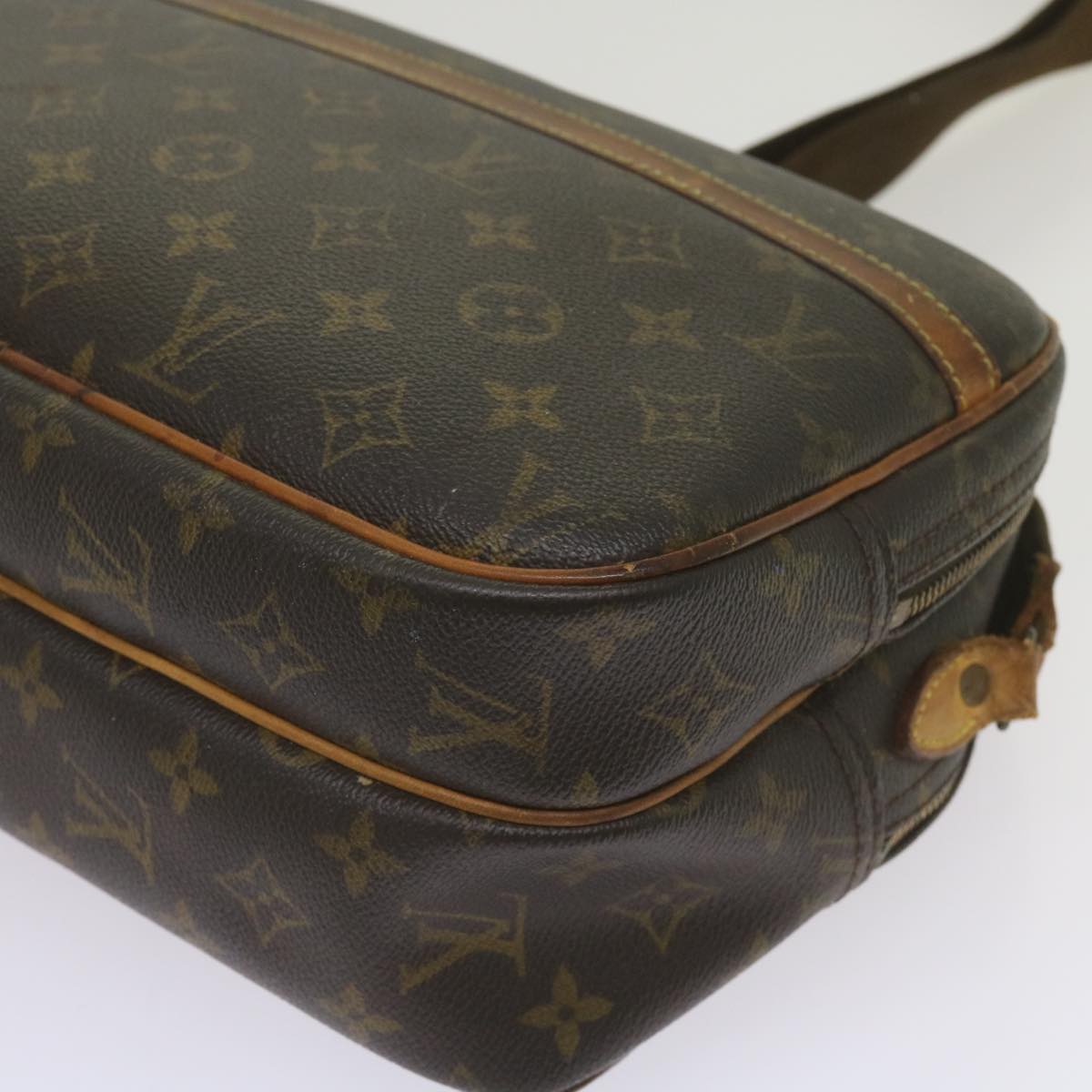 LOUIS VUITTON Monogram Reporter PM Shoulder Bag M45254 LV Auth bs11967