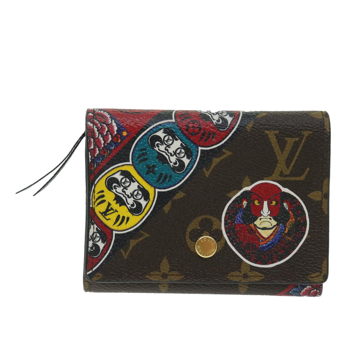 LOUIS VUITTON Monogram Kabuki Portefeuille Victorine Wallet M67253 Auth bs11995