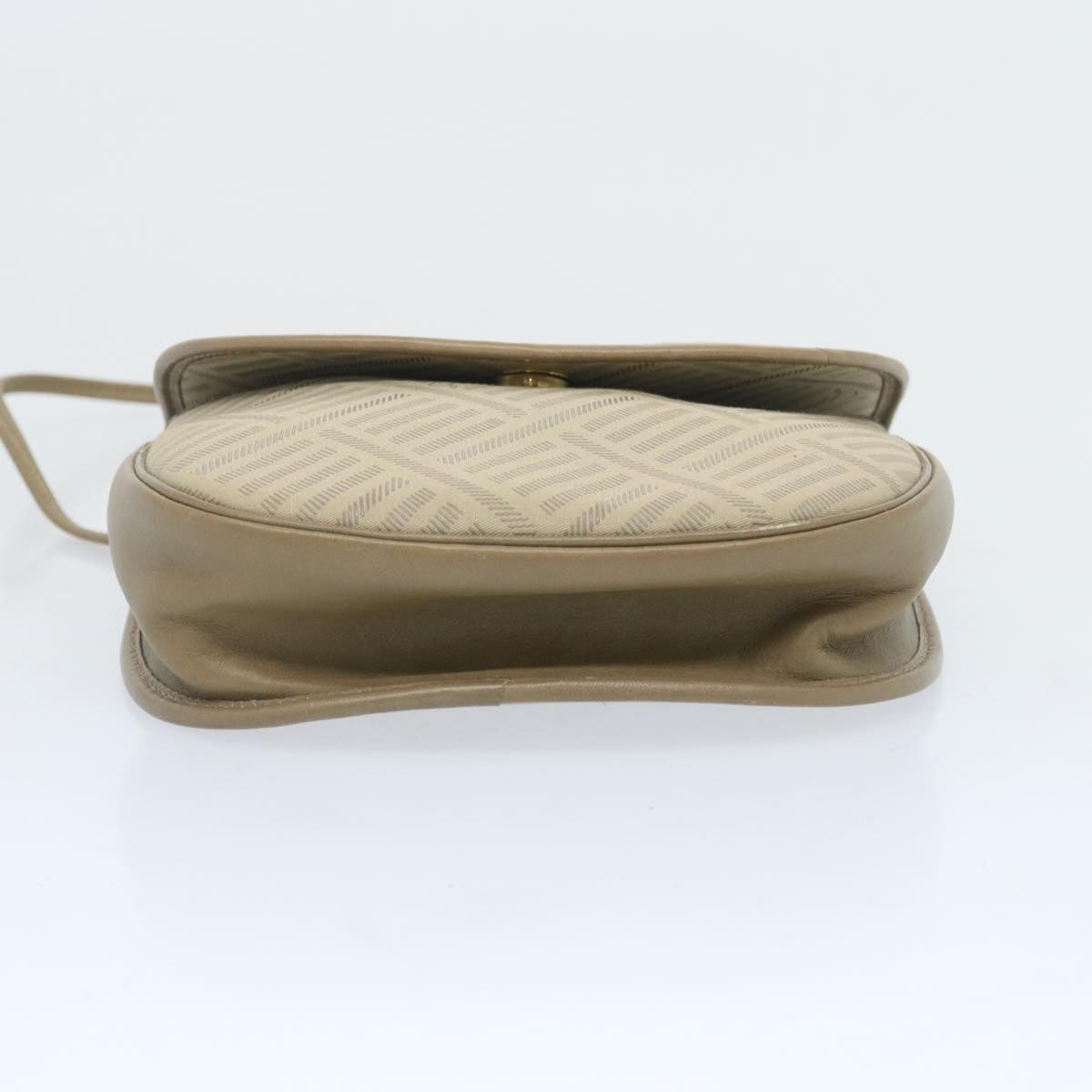 GIVENCHY Shoulder Bag Canvas Beige Auth bs12042