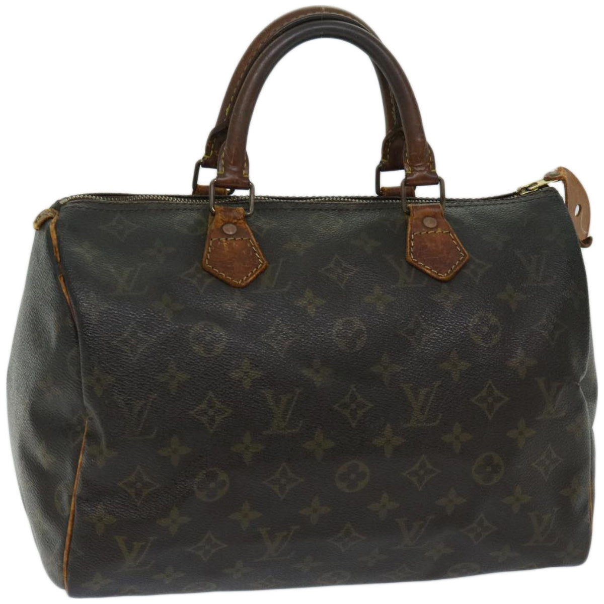 LOUIS VUITTON Monogram Speedy 30 Hand Bag M41526 LV Auth bs12072