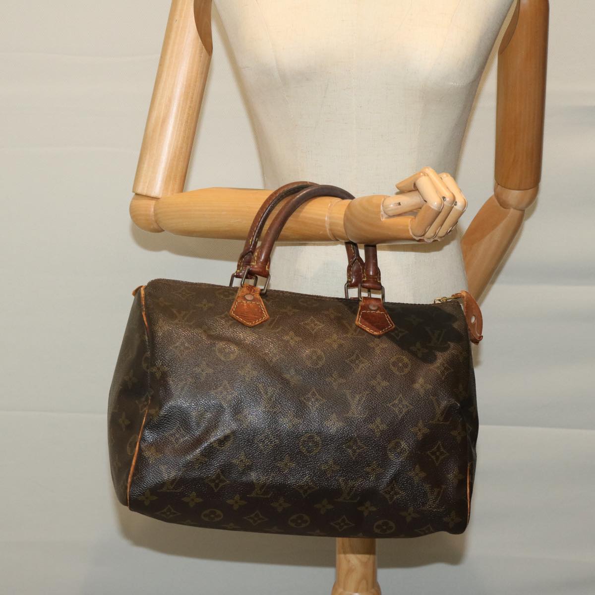 LOUIS VUITTON Monogram Speedy 30 Hand Bag M41526 LV Auth bs12072