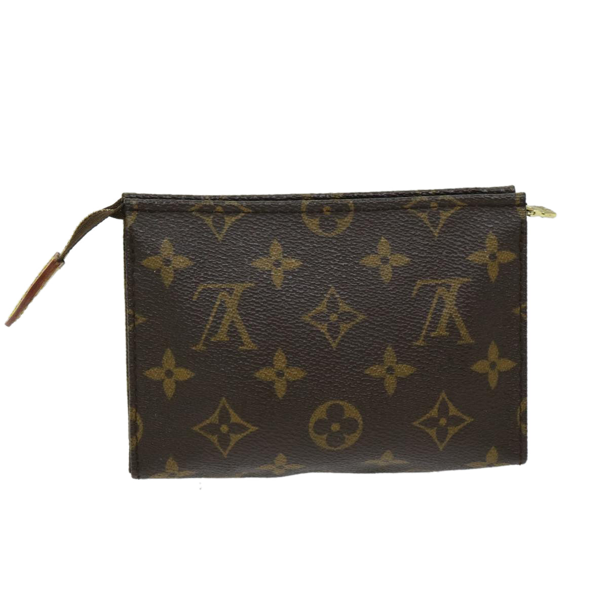 LOUIS VUITTON Monogram Poche Toilette 15 Pouch M47546 LV Auth bs12073