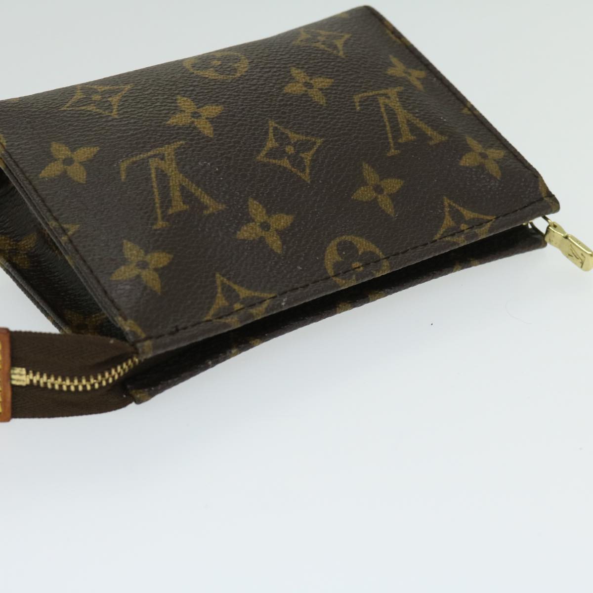 LOUIS VUITTON Monogram Poche Toilette 15 Pouch M47546 LV Auth bs12073