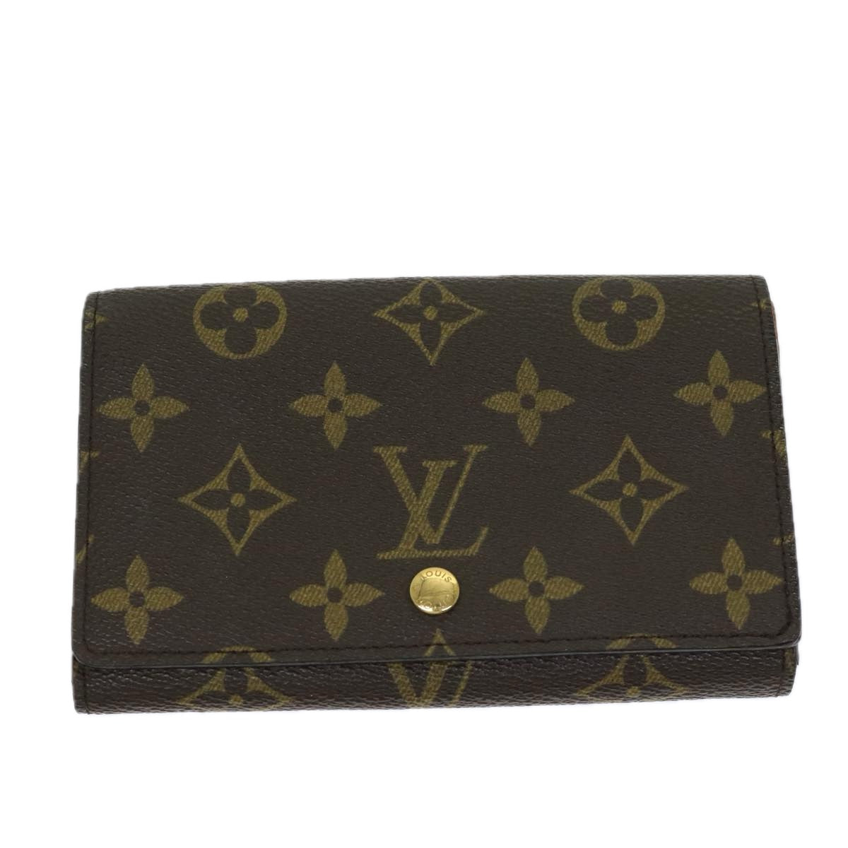 LOUIS VUITTON Monogram Portefeuille Tresol Wallet M61736 LV Auth bs12074