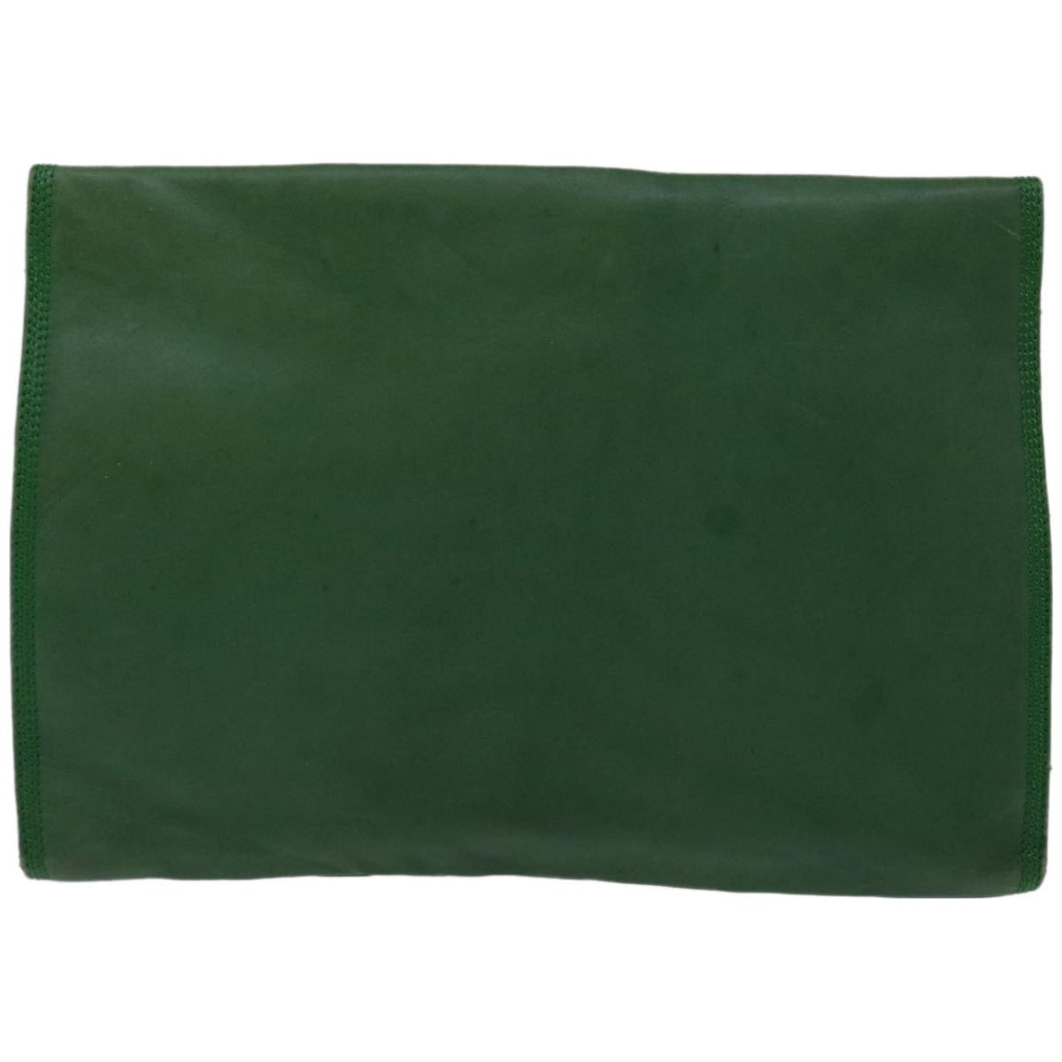 LOEWE Clutch Bag Leather Green Auth bs12080