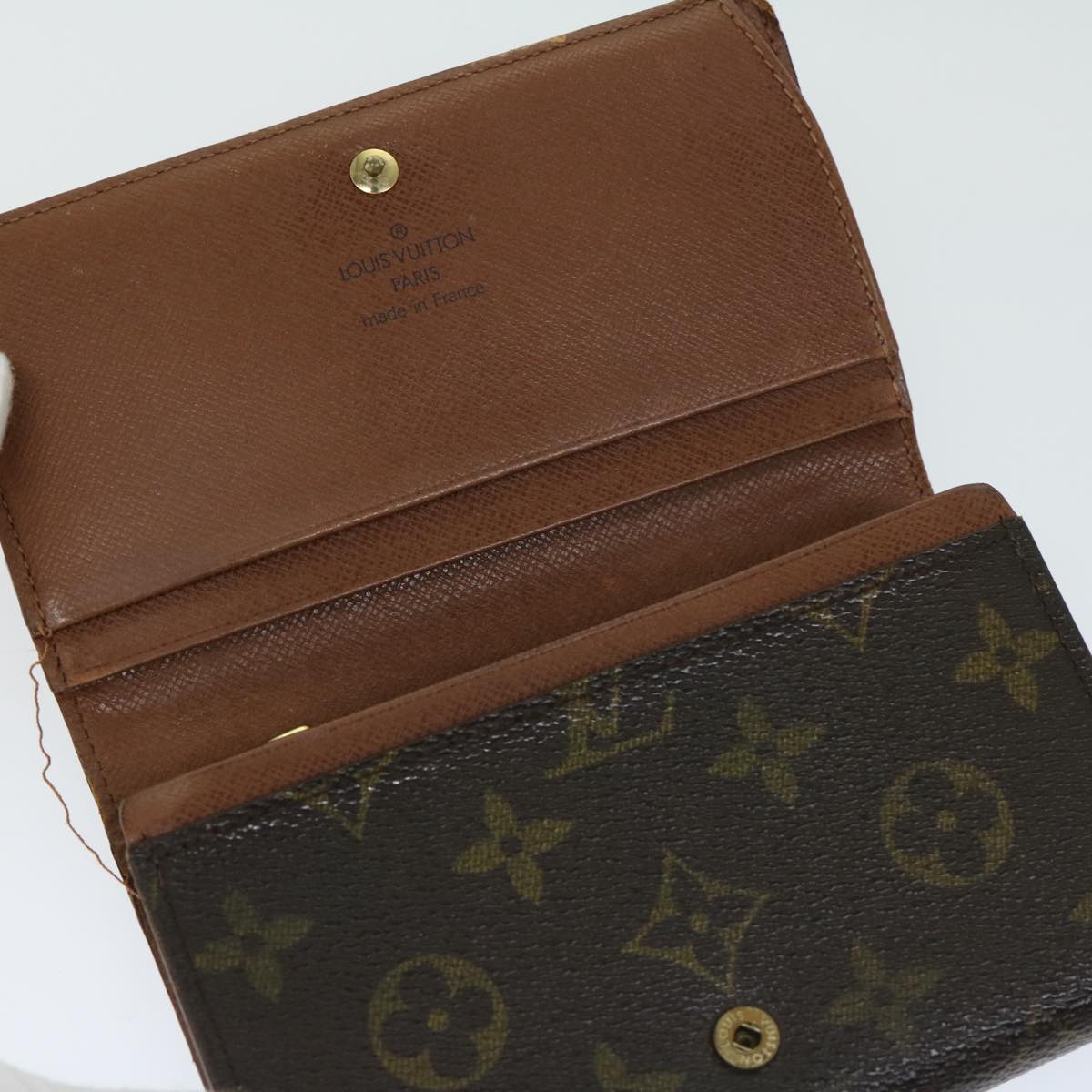 LOUIS VUITTON Monogram Portefeuille Tresol Wallet M61736 LV Auth bs12081