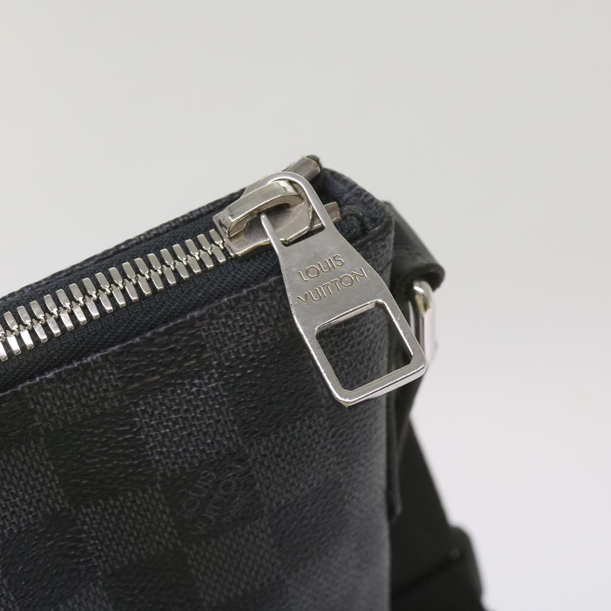 LOUIS VUITTON Damier Graphite Mick MM Shoulder Bag N41106 LV Auth bs12098