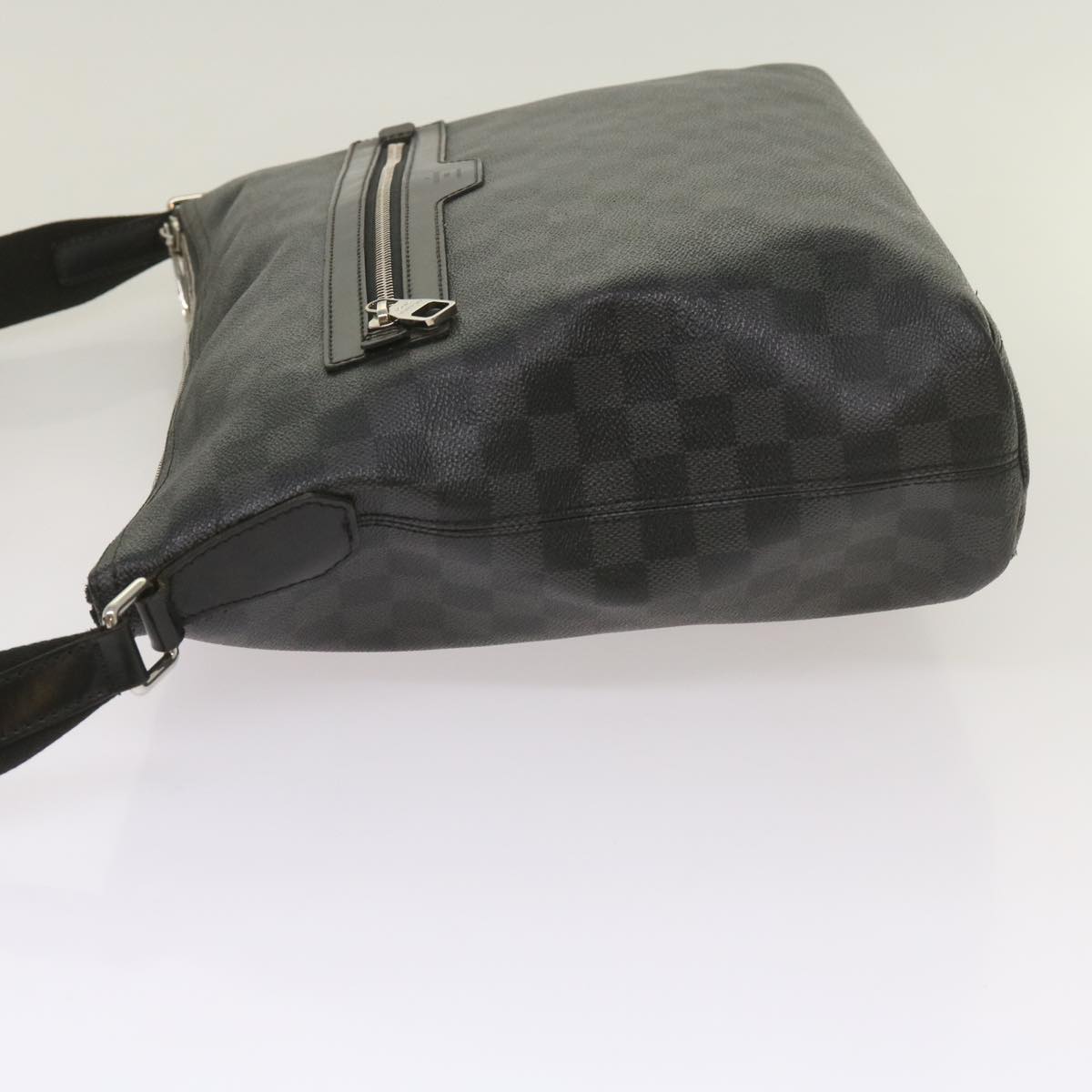 LOUIS VUITTON Damier Graphite Mick MM Shoulder Bag N41106 LV Auth bs12098