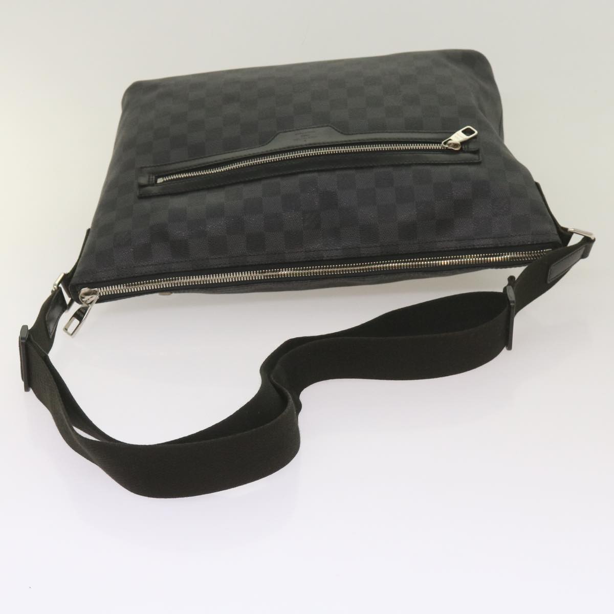 LOUIS VUITTON Damier Graphite Mick MM Shoulder Bag N41106 LV Auth bs12098