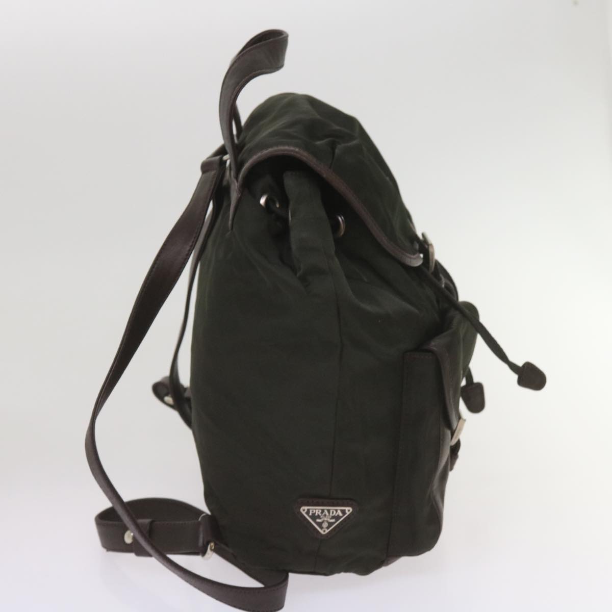 PRADA Backpack Nylon Green Auth bs12126