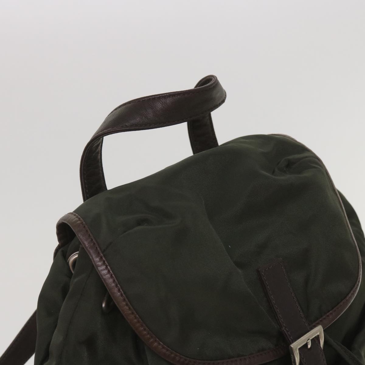 PRADA Backpack Nylon Green Auth bs12126