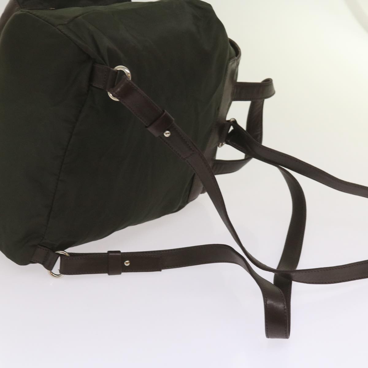 PRADA Backpack Nylon Green Auth bs12126