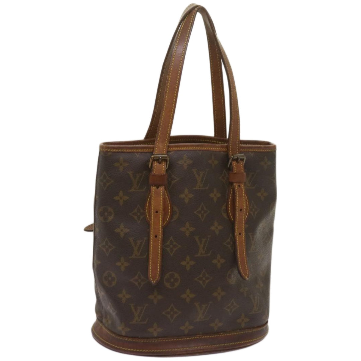 LOUIS VUITTON Monogram Bucket PM Shoulder Bag M42238 LV Auth bs12137