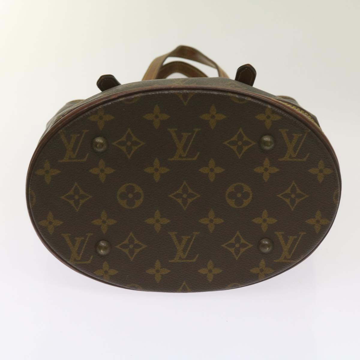 LOUIS VUITTON Monogram Bucket PM Shoulder Bag M42238 LV Auth bs12137