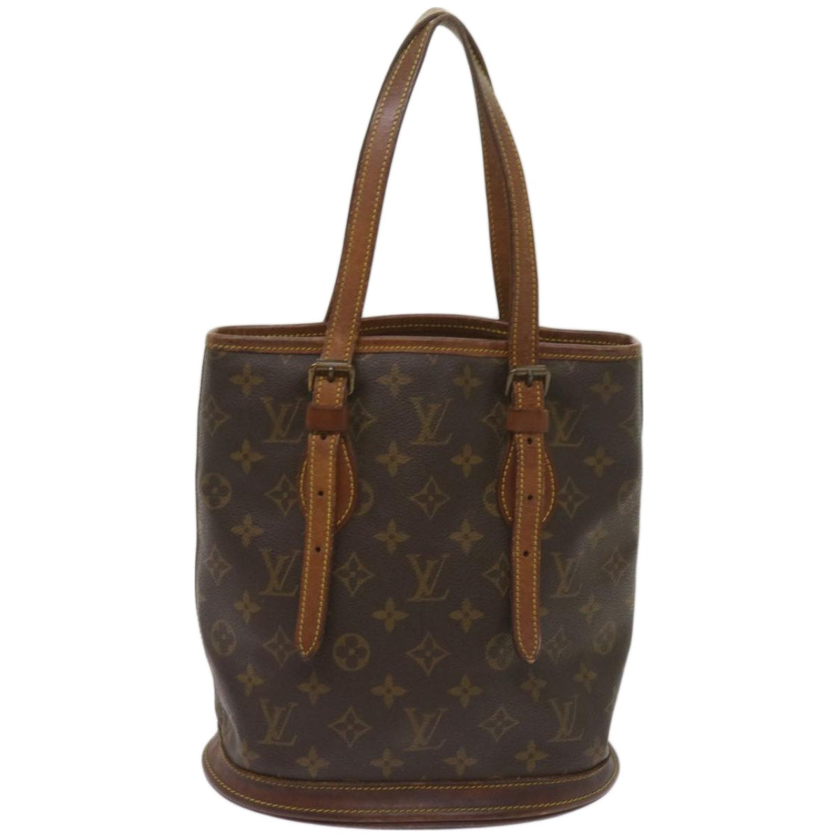 LOUIS VUITTON Monogram Bucket PM Shoulder Bag M42238 LV Auth bs12137