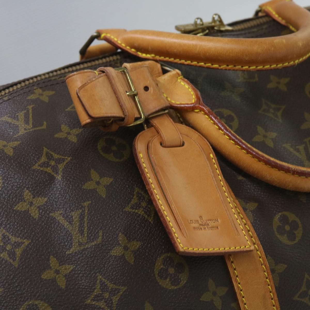 LOUIS VUITTON Monogram Keepall Bandouliere 60 Boston Bag M41412 LV Auth bs12142