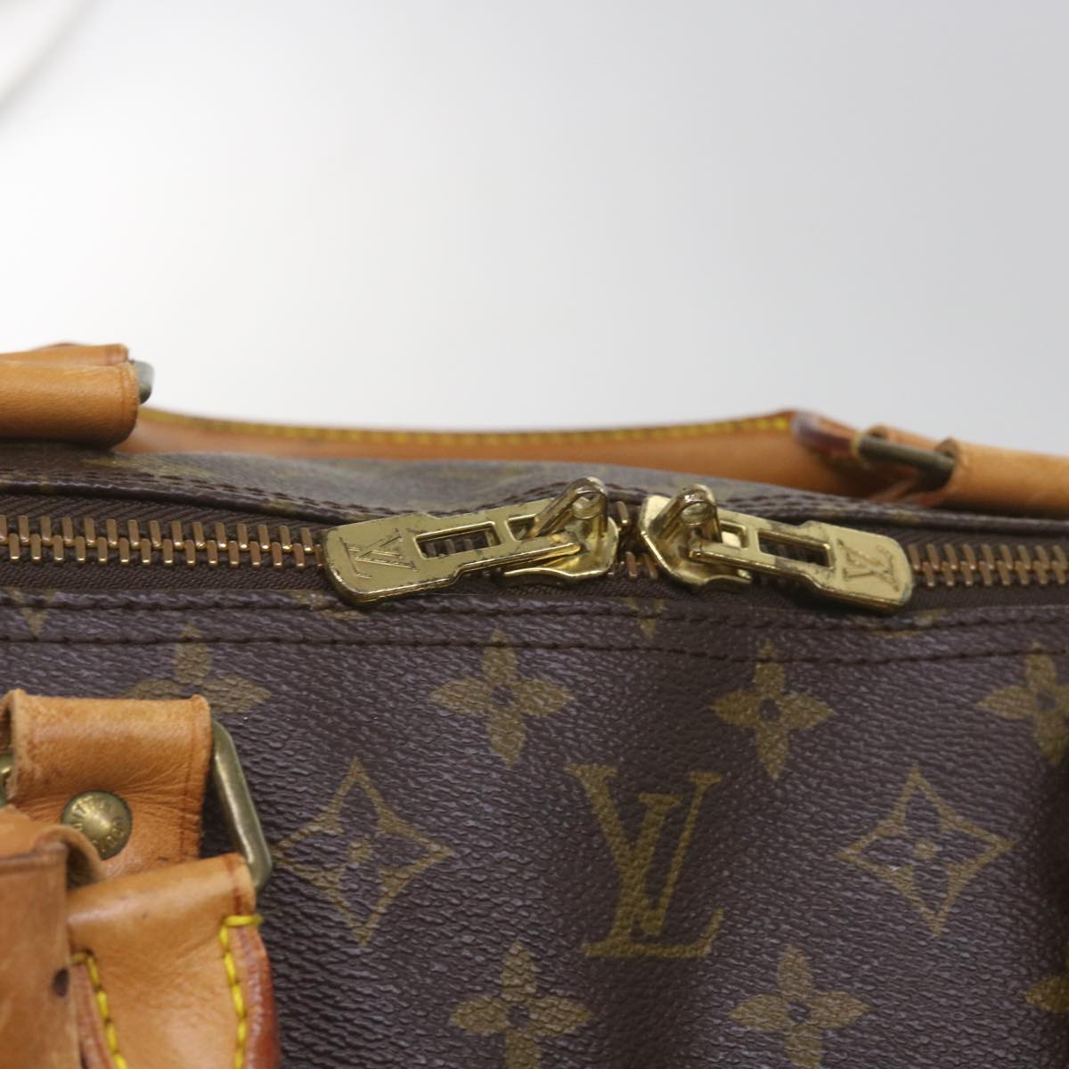 LOUIS VUITTON Monogram Keepall Bandouliere 60 Boston Bag M41412 LV Auth bs12142