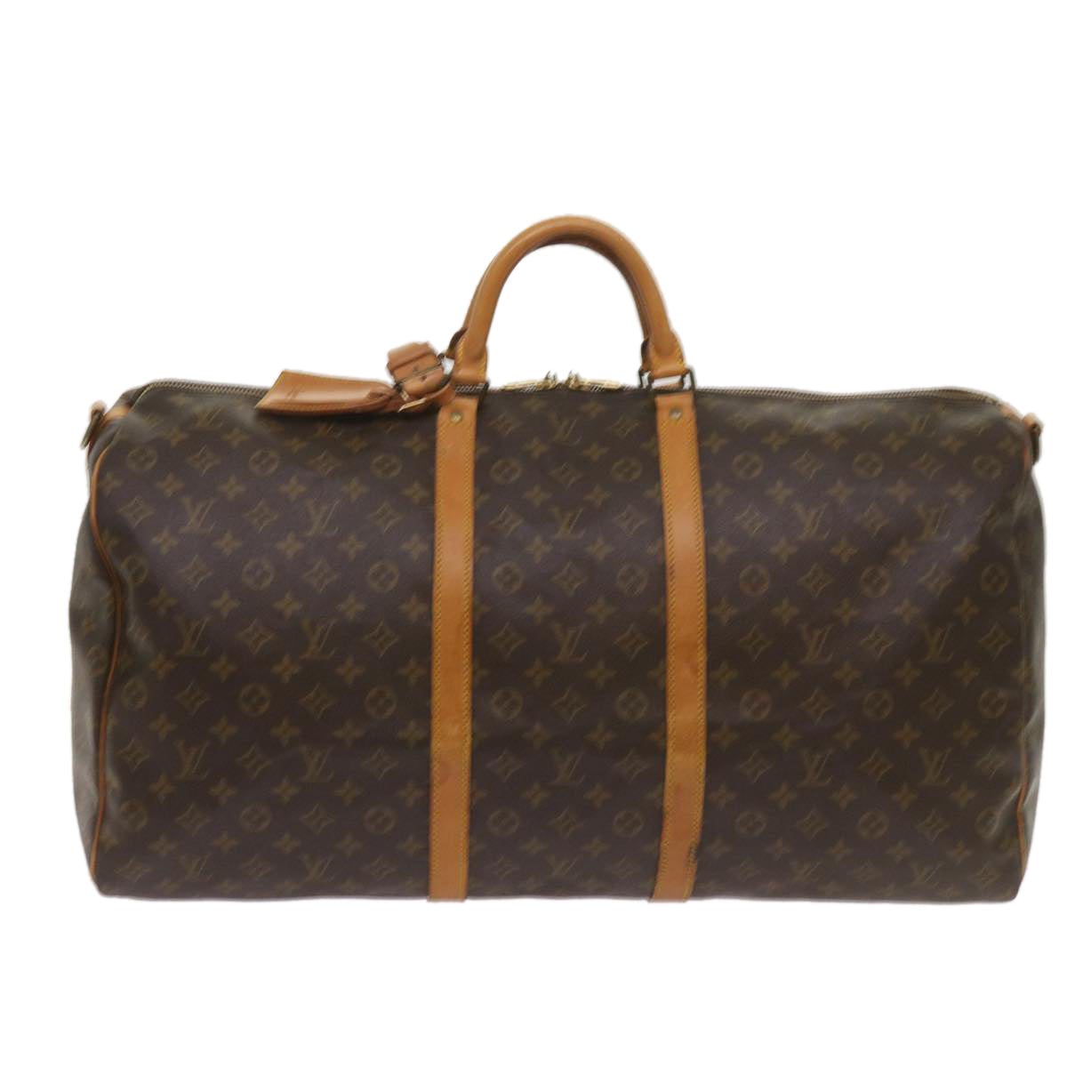 LOUIS VUITTON Monogram Keepall Bandouliere 60 Boston Bag M41412 LV Auth bs12142