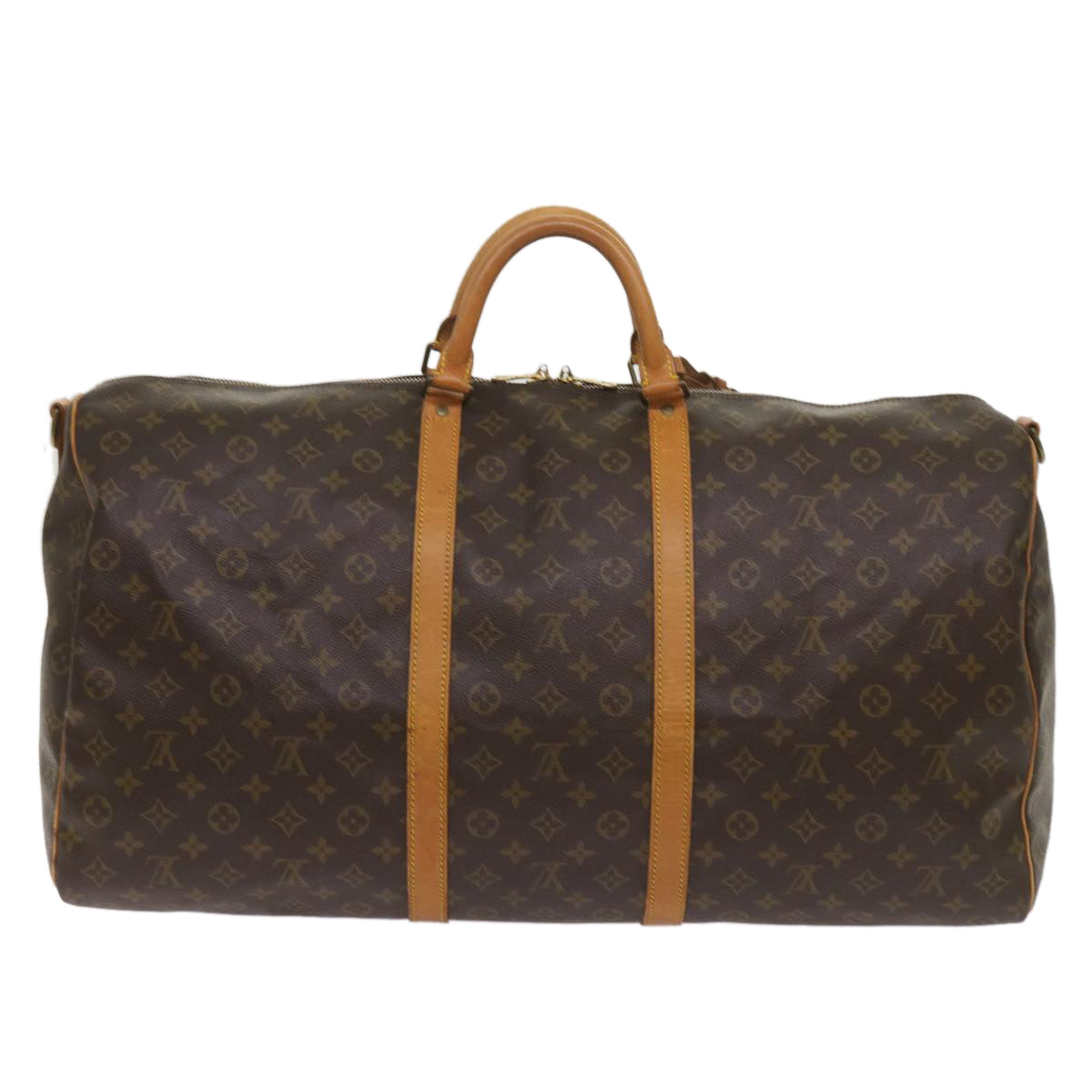 LOUIS VUITTON Monogram Keepall Bandouliere 60 Boston Bag M41412 LV Auth bs12142