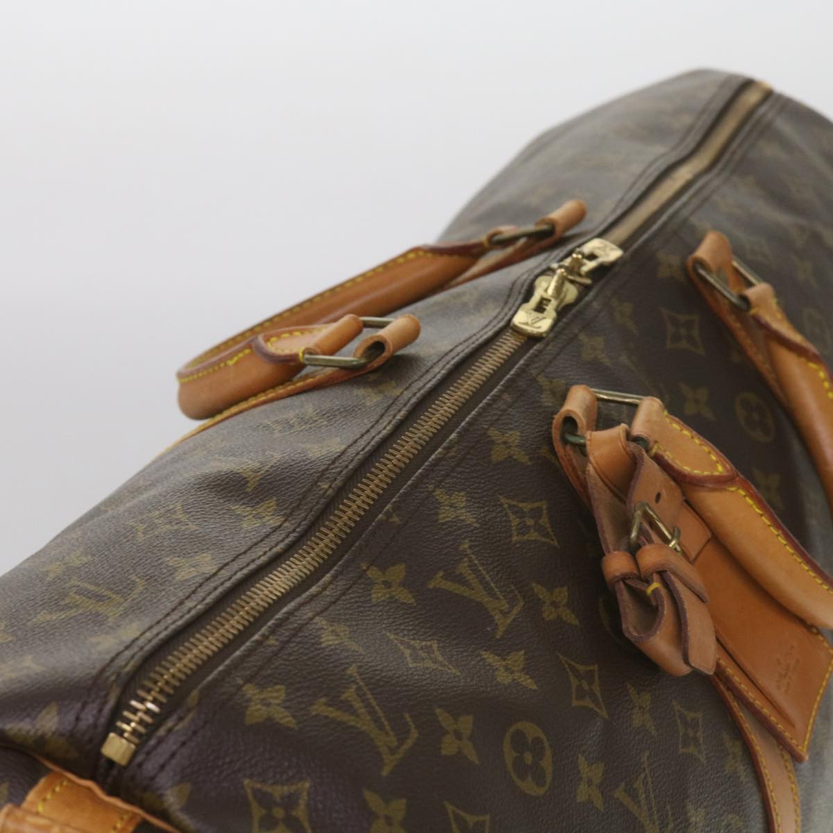 LOUIS VUITTON Monogram Keepall Bandouliere 60 Boston Bag M41412 LV Auth bs12142