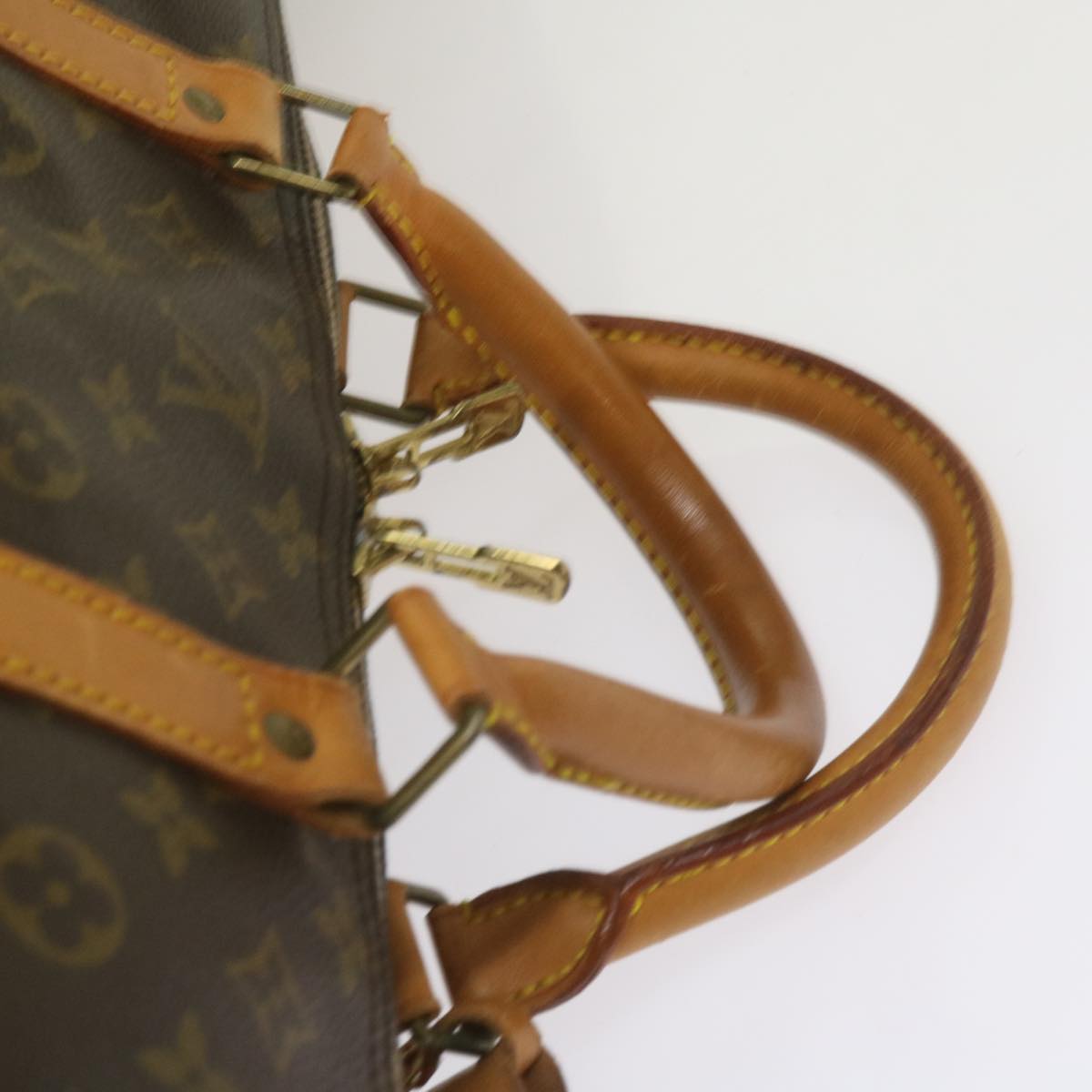 LOUIS VUITTON Monogram Keepall Bandouliere 60 Boston Bag M41412 LV Auth bs12142