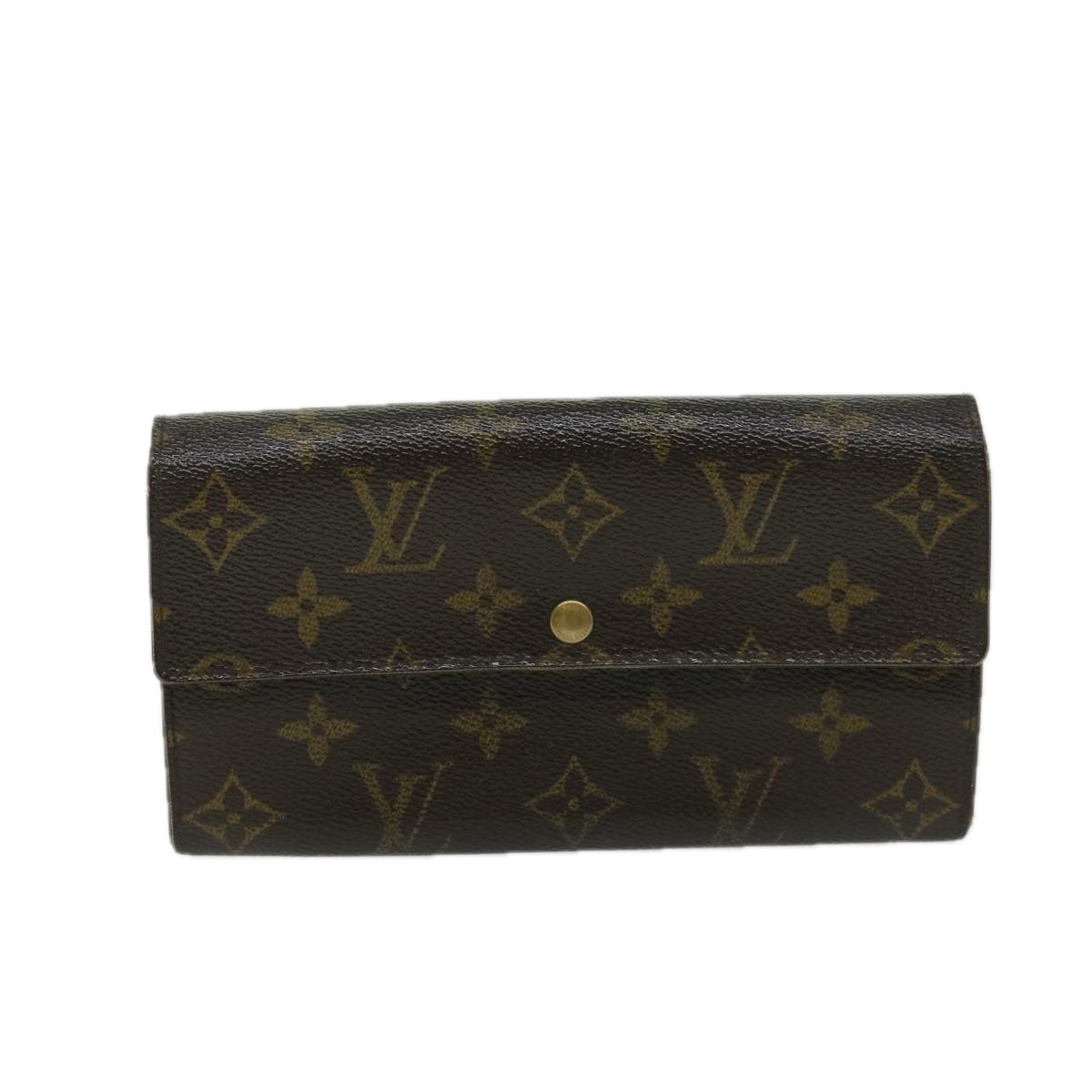 LOUIS VUITTON Monogram Portefeuille Sarah Long Wallet M60531 LV Auth bs12149