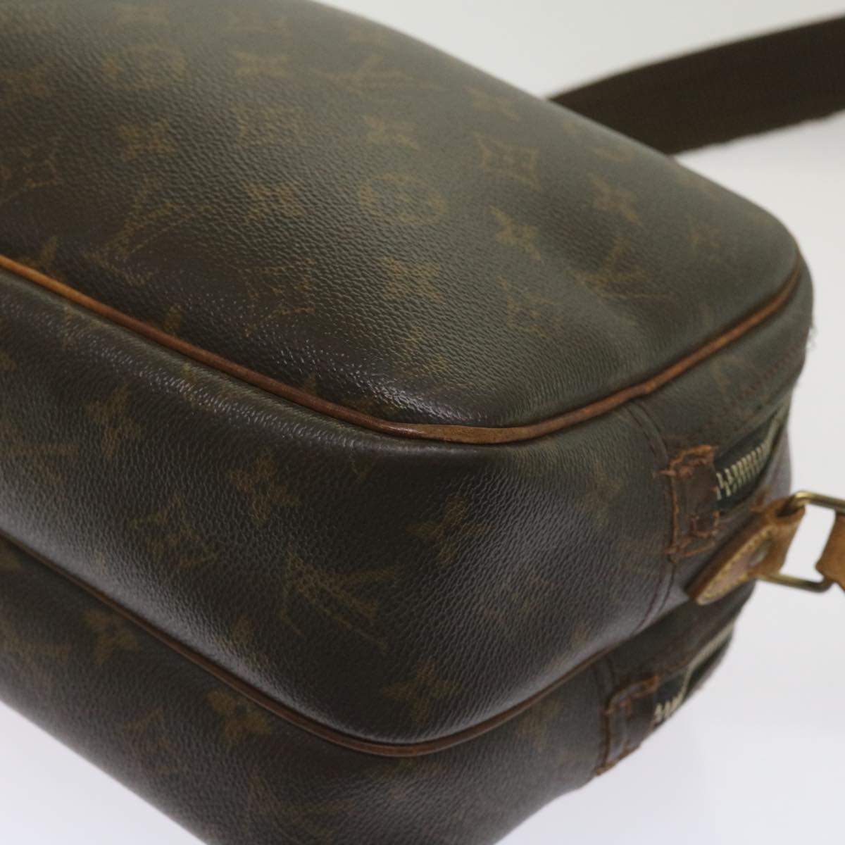 LOUIS VUITTON Monogram Reporter PM Shoulder Bag M45254 LV Auth bs12230