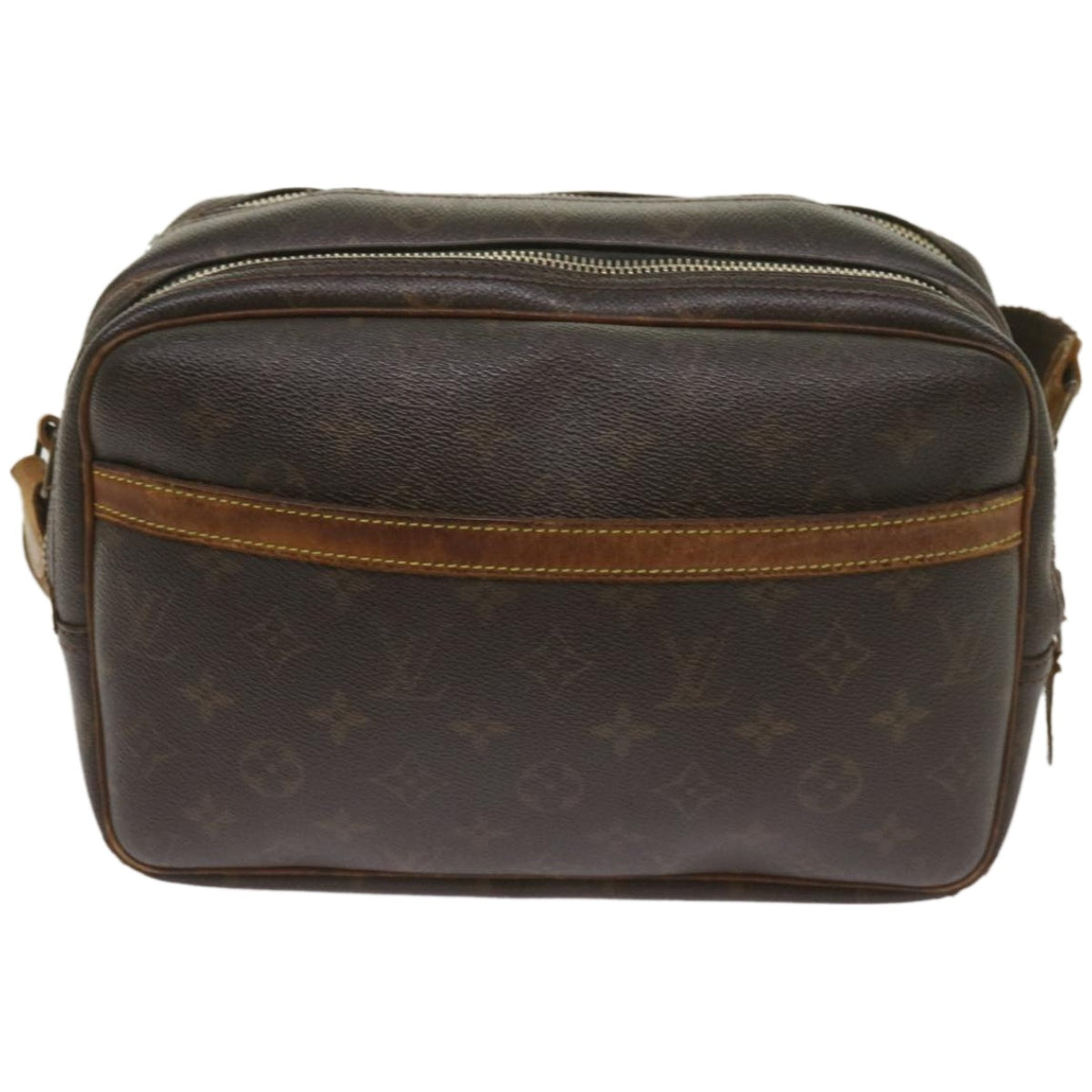 LOUIS VUITTON Monogram Reporter PM Shoulder Bag M45254 LV Auth bs12230