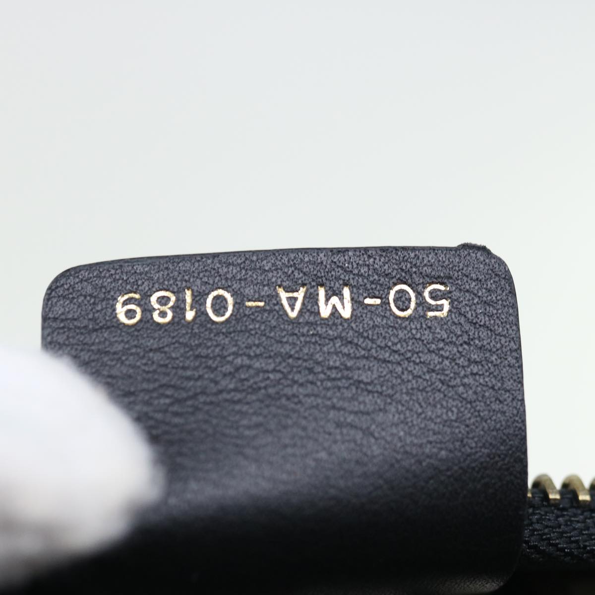 Christian Dior Clutch Bag Nylon Black Auth bs12231