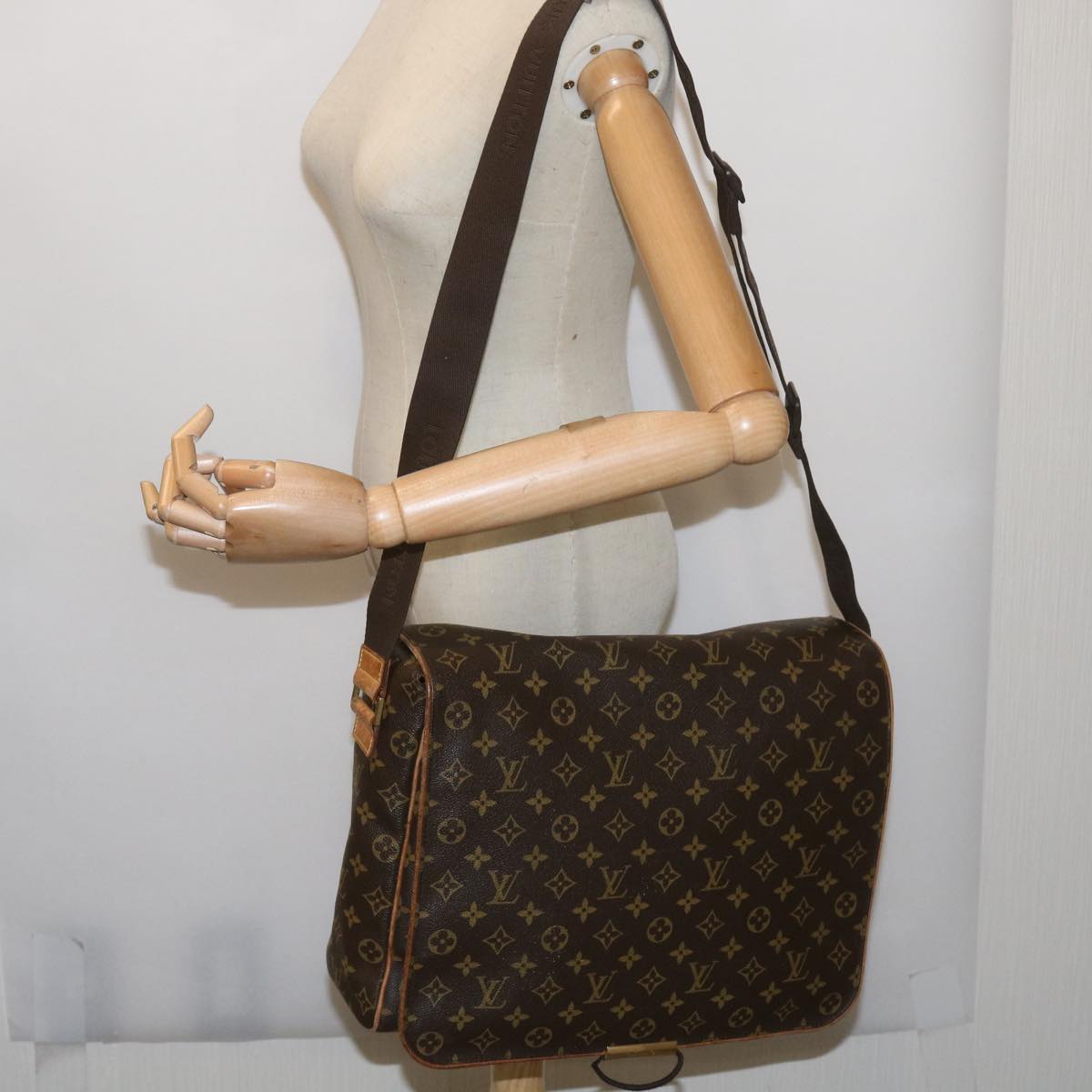 LOUIS VUITTON Monogram Abbesses Shoulder Bag M45257 LV Auth bs12246