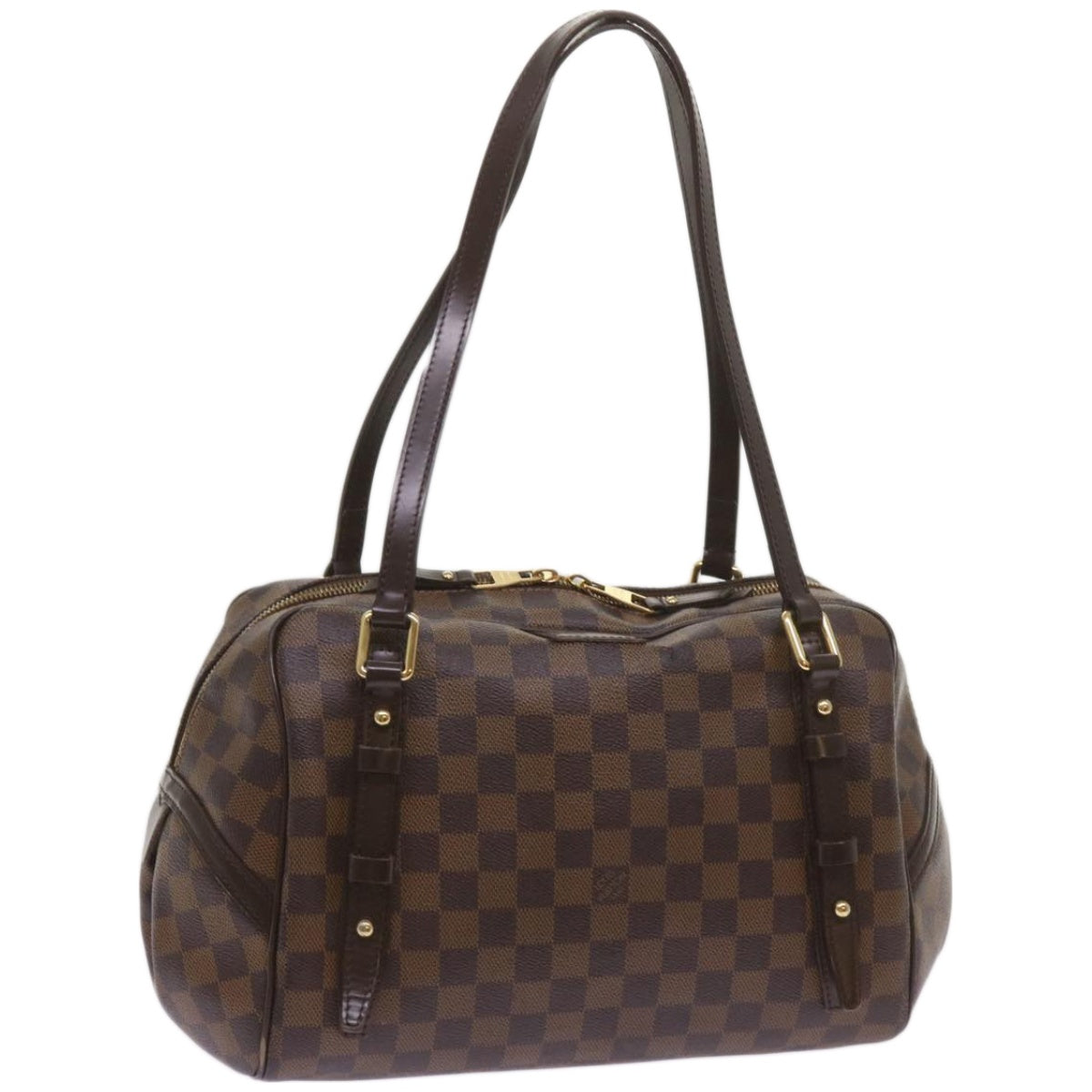 LOUIS VUITTON Damier Ebene Rivington GM Hand Bag N41158 LV Auth bs12247