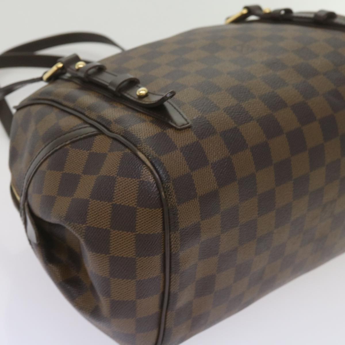 LOUIS VUITTON Damier Ebene Rivington GM Hand Bag N41158 LV Auth bs12247