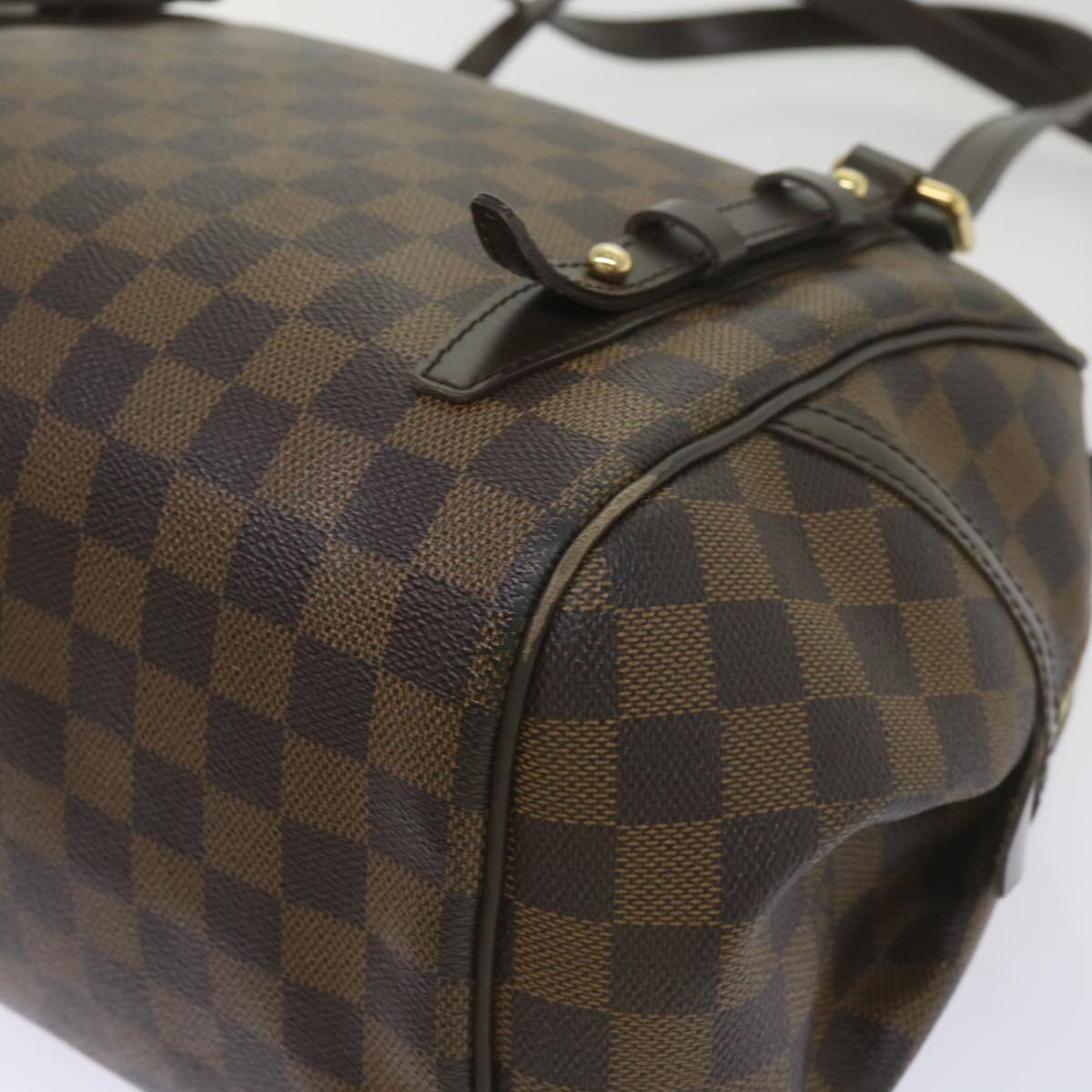 LOUIS VUITTON Damier Ebene Rivington GM Hand Bag N41158 LV Auth bs12247