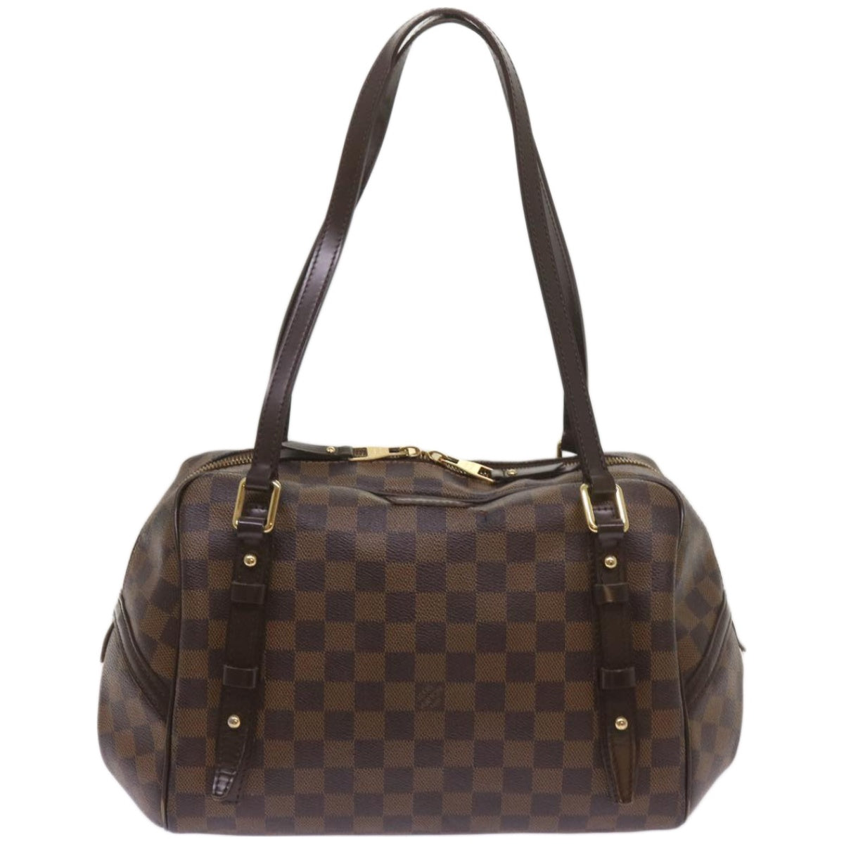 LOUIS VUITTON Damier Ebene Rivington GM Hand Bag N41158 LV Auth bs12247