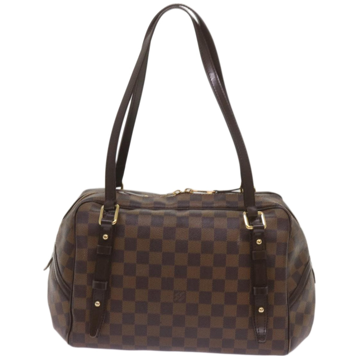 LOUIS VUITTON Damier Ebene Rivington GM Hand Bag N41158 LV Auth bs12247