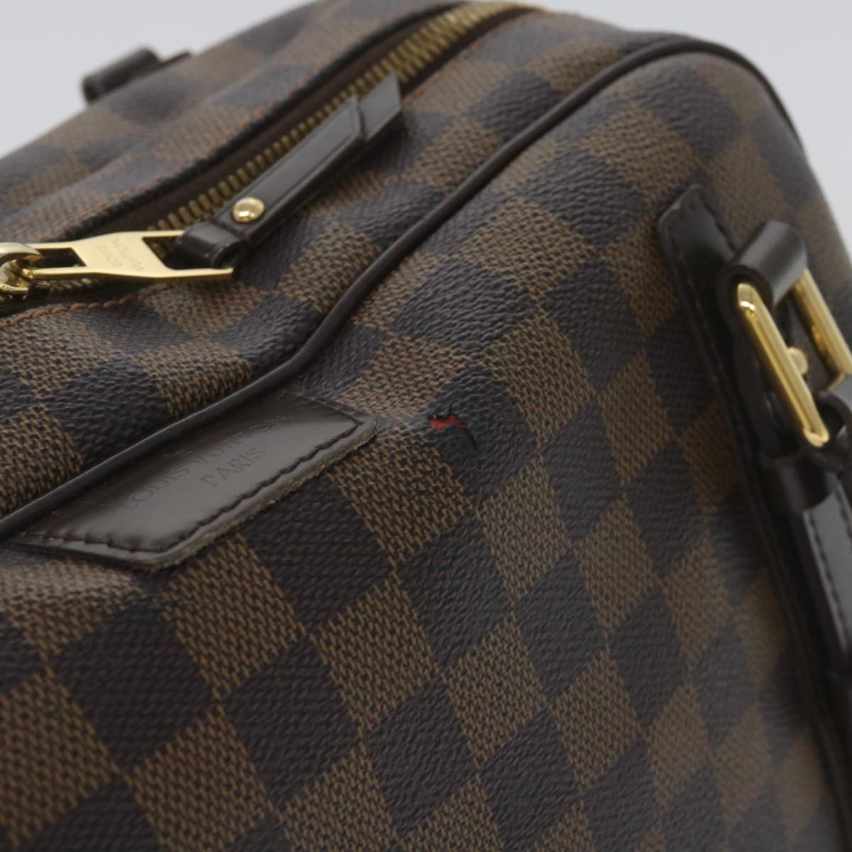 LOUIS VUITTON Damier Ebene Rivington GM Hand Bag N41158 LV Auth bs12247